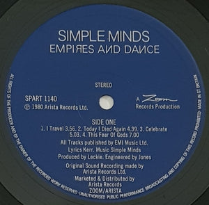 Simple Minds - Empires And Dance