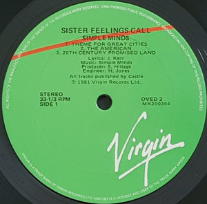 Simple Minds - Sister Feelings Call
