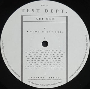 Test Dept. - A Good Night Out