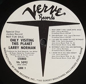 Norman, Larry - Only Visiting This Planet
