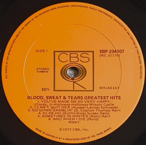 Blood, Sweat & Tears - Blood, Sweat & Tears Greatest Hits