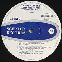 Load image into Gallery viewer, Dionne Warwick - Dionne Warwick&#39;s Golden Hits Part 2