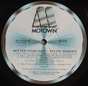 Stevie Wonder - Hotter Than July