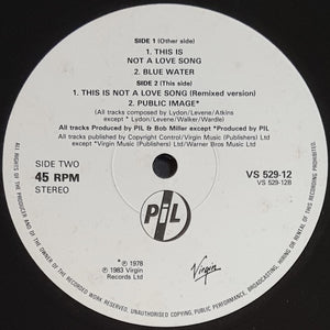 P.I.L - This Is Not A Love Song