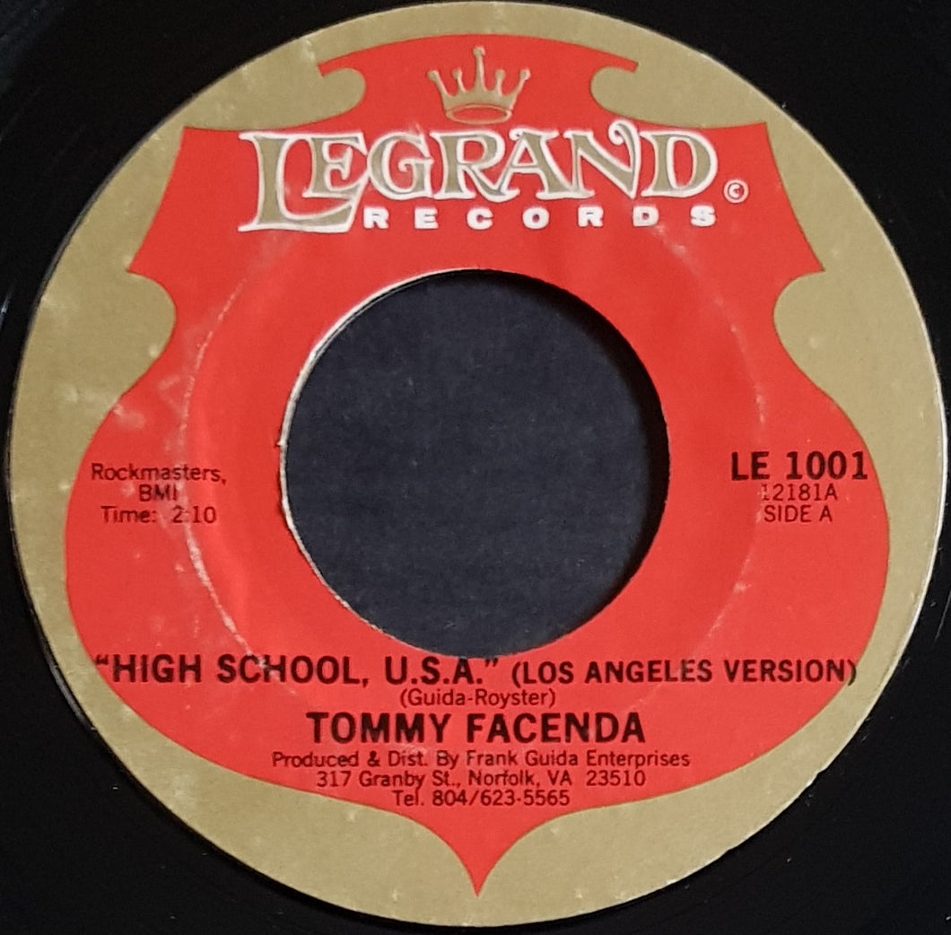 Tommy Facenda - High School U.S.A. (Los Angeles Version)