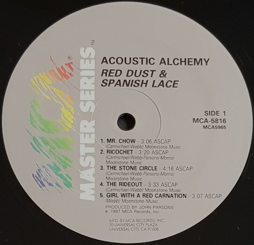 Acoustic Alchemy - Red Dust & Spanish Lace – Vicious Sloth Collectables