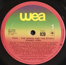 Load image into Gallery viewer, Lewis, Jeannie - Piaf - The Songs And The Story