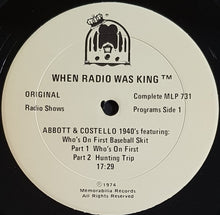 Load image into Gallery viewer, Abbott And Costello - When Radio Was King!