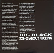 Load image into Gallery viewer, Big Black - Songs About Fucking