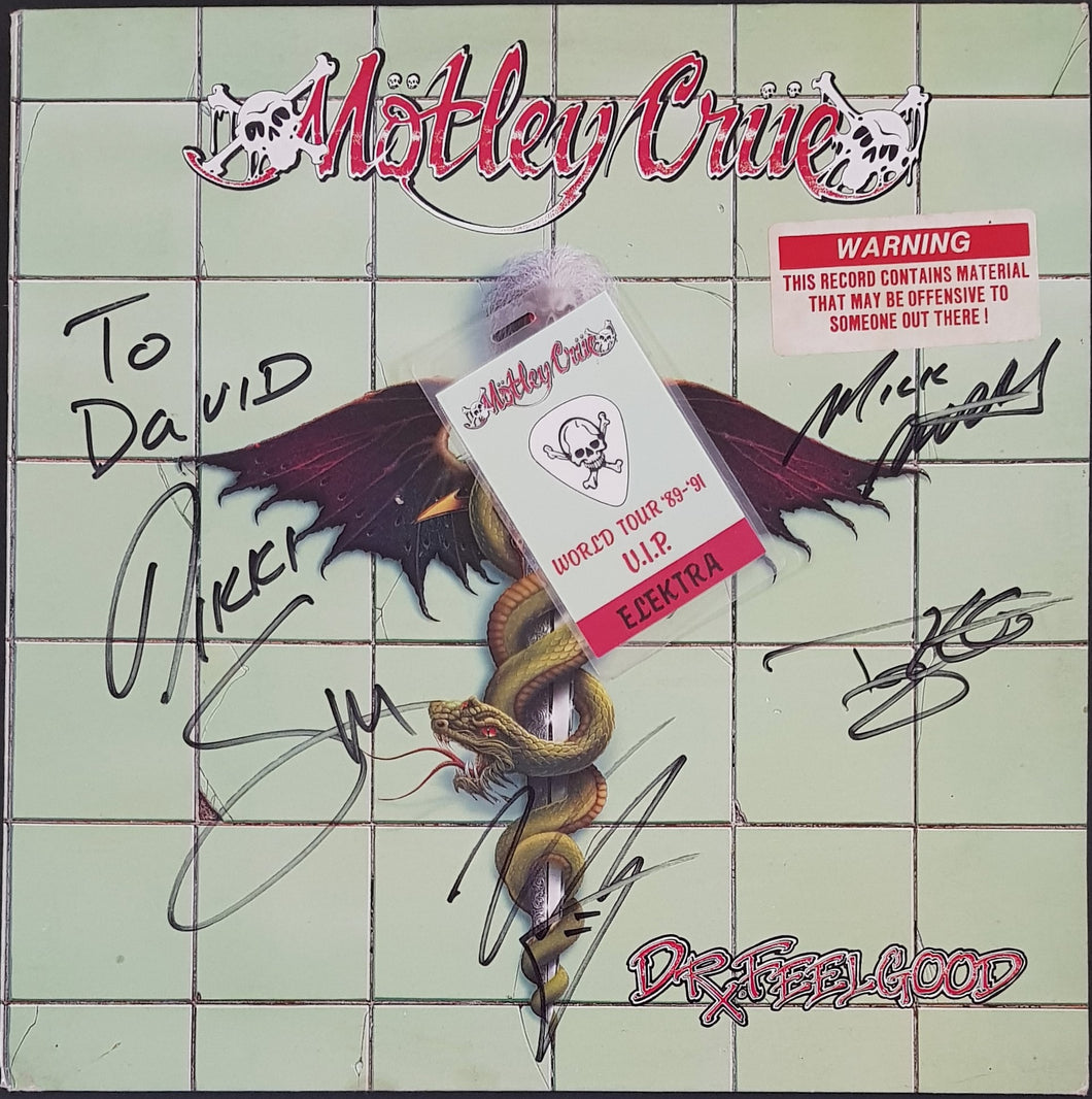 Motley Crue - Dr.Feelgood - Autographed LP