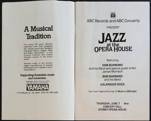 Don Burrows - Jazz At The Opera House - 1984