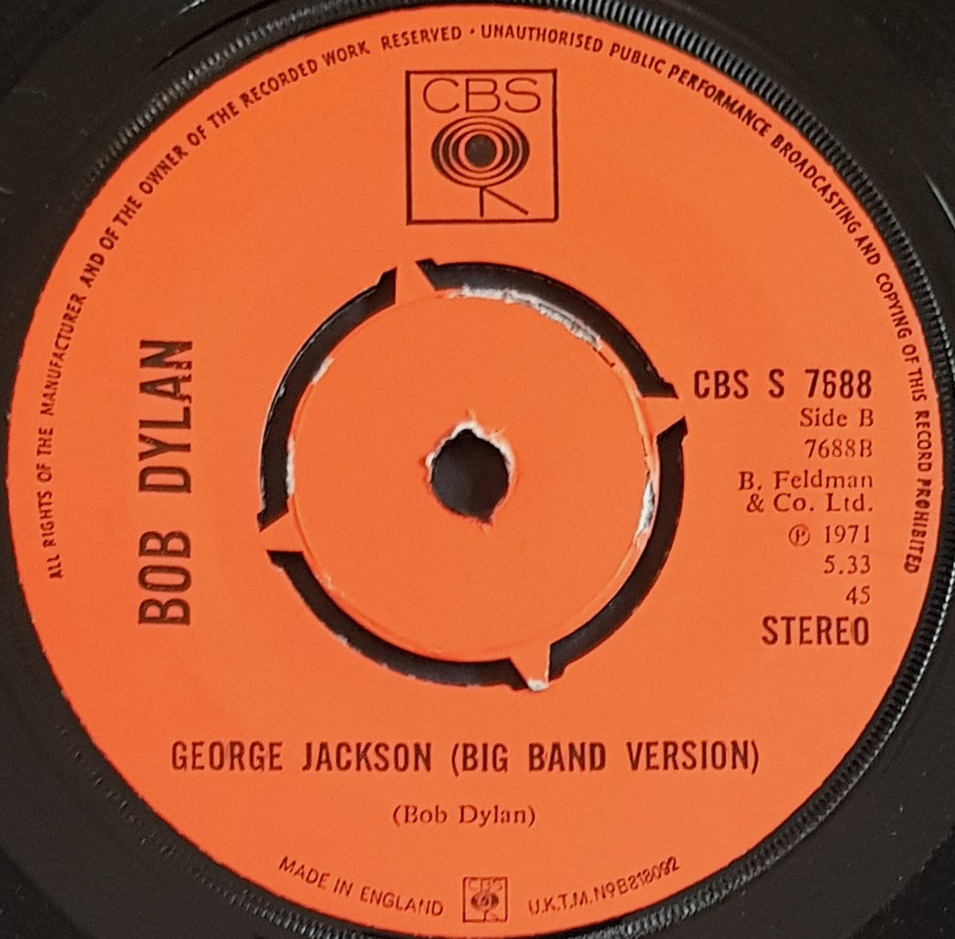 Bob Dylan - George Jackson (Acoustic Version) – Vicious Sloth Collectables