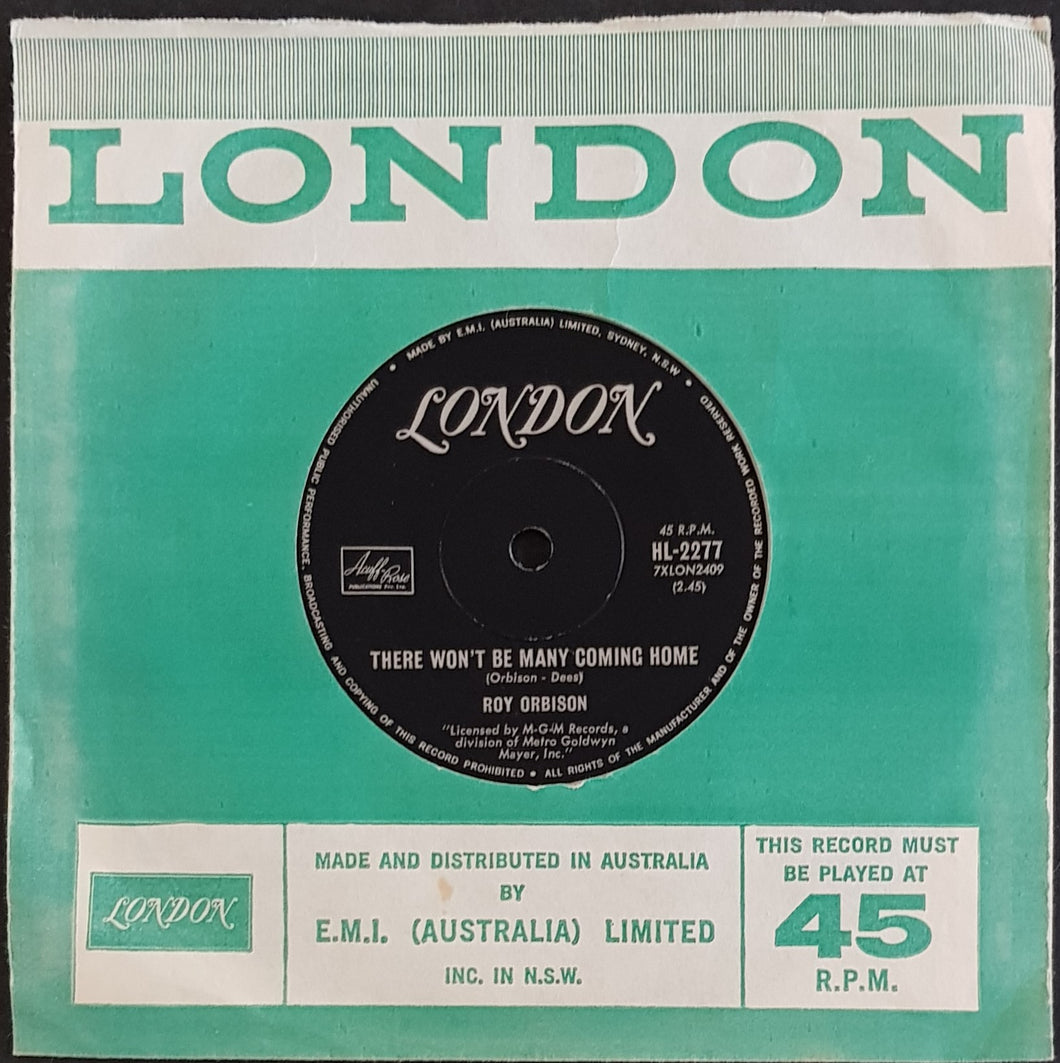 Roy Orbison - There Won't Be Many Coming Home