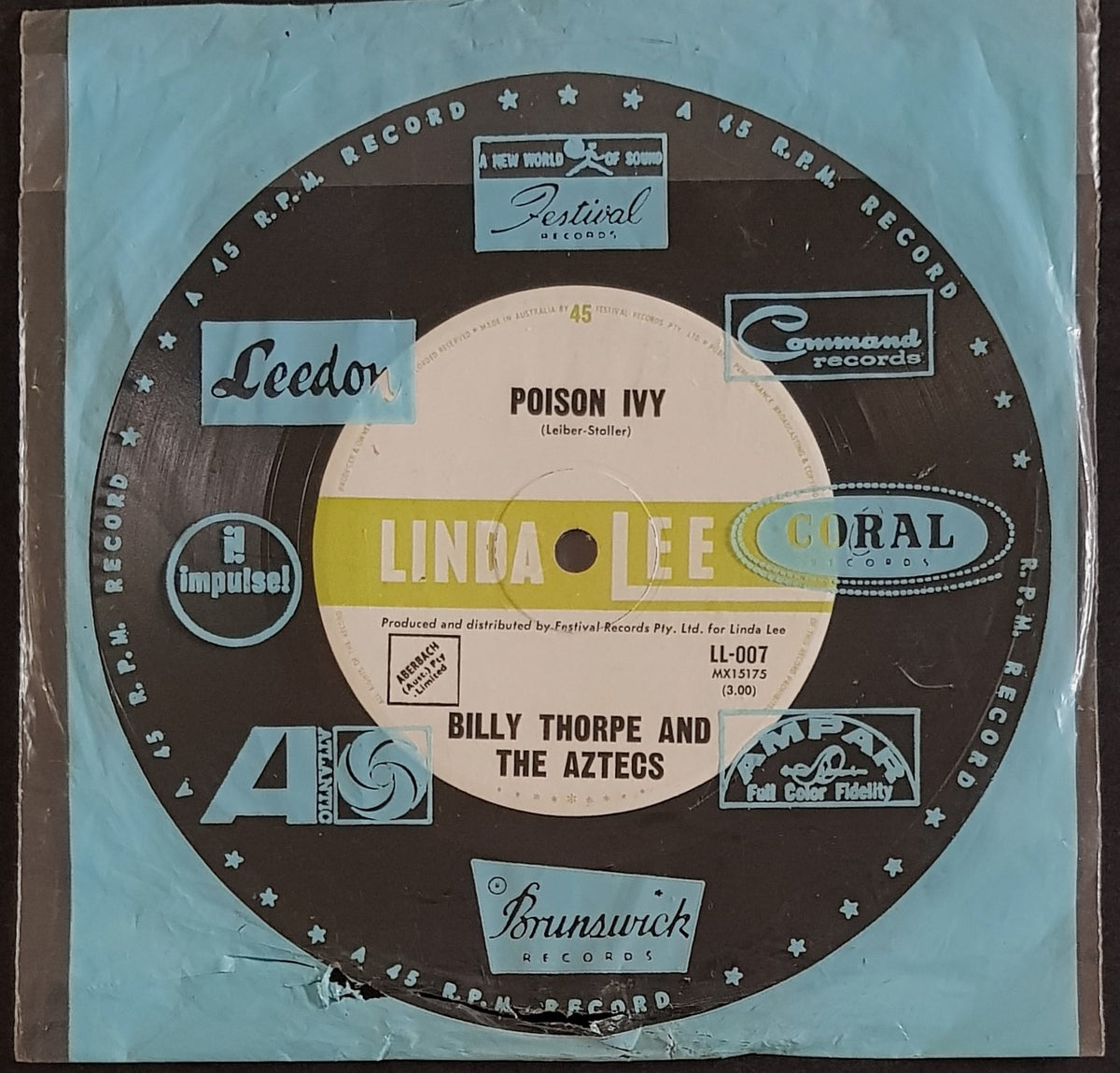 Billy Thorpe & The Aztecs - Poison Ivy – Vicious Sloth Collectables