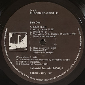 Throbbing Gristle - D.o.A The Third And Final Report Of