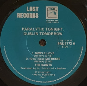 Saints - Paralytic Tonight Dublin Tomorrow
