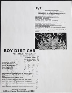 F/I - / Boy Dirt Car - Good Night Milwaukee