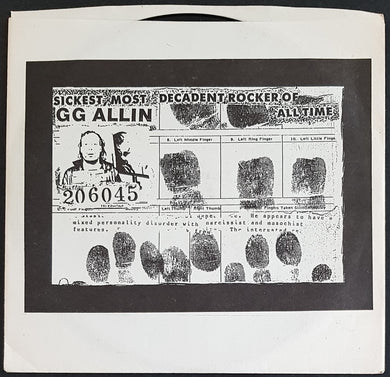 G.G. Allin - The Troubled Troubador