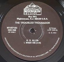 Load image into Gallery viewer, G.G. Allin - The Troubled Troubador