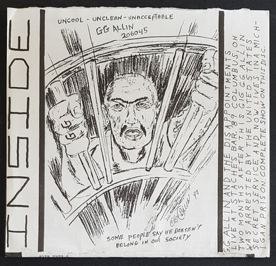 G.G. Allin And The Disappointments - Outside Inside - Red Vinyl