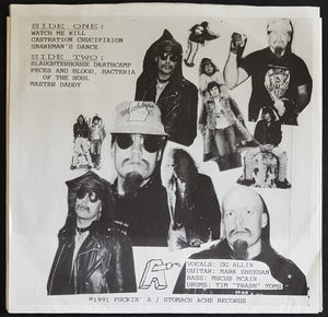 G.G. Allin And The Murder Junkies - Watch Me Kill - Red Vinyl