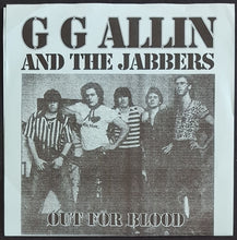 Load image into Gallery viewer, G.G. Allin And The Jabbers - Out For Blood