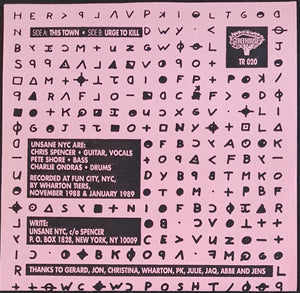 Unsane N.Y.C. - This Town
