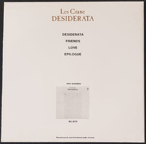 Crane, Les - Desiderata