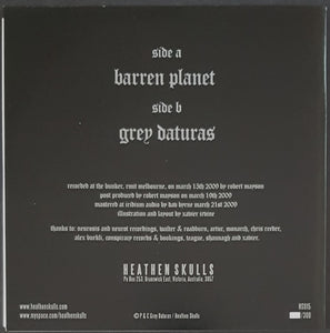 Grey Daturas - Barren Planet