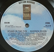 Load image into Gallery viewer, Warren Zevon - Stand In The Fire