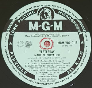 Chevalier, Maurice - Yesterday
