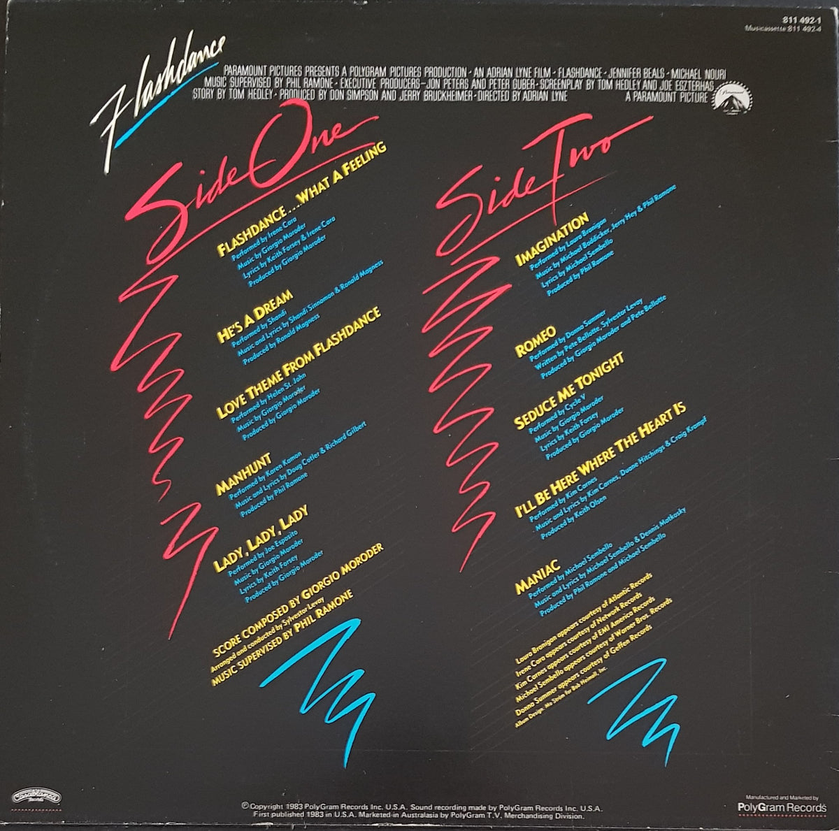 O.S.T. - Flashdance Soundtrack From The Motion Picture – Vicious Sloth ...