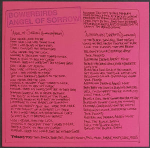 Bowerbirds - Angel Of Sorrow