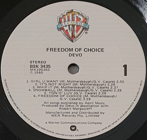 Devo - Freedom Of Choice