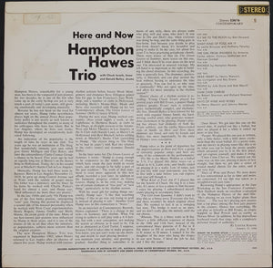 Hampton Hawes Trio- Here And Now