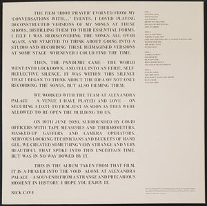 Nick Cave - Idiot Prayer (Nick Cave Alone At Alexandra Palace)