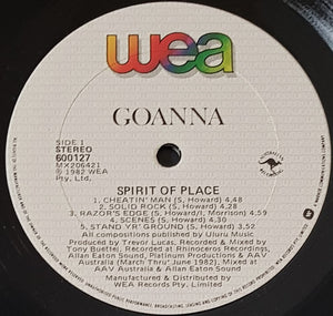 Goanna - Spirit Of Place