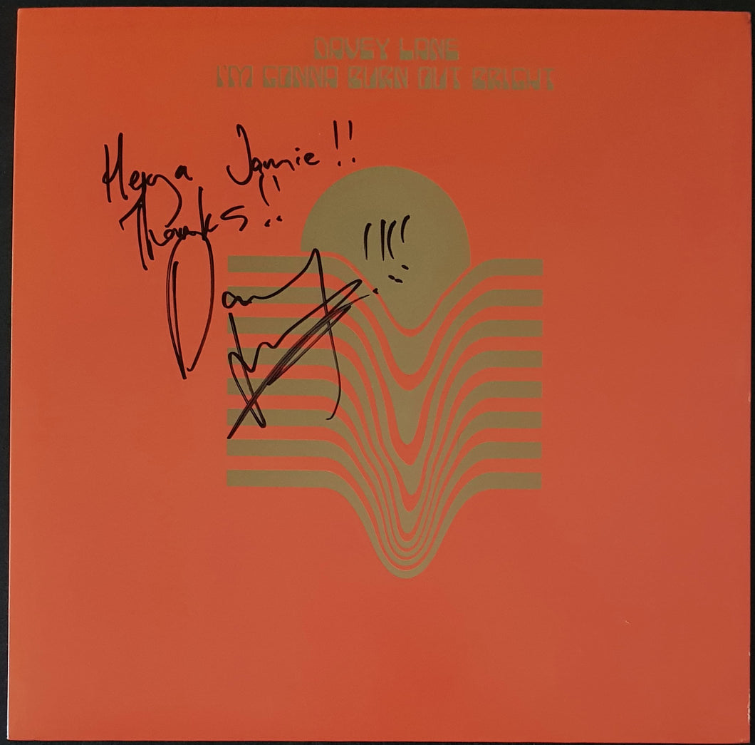 Lane, Davey (You Am I)- I'm Gonna Burn Out Bright - Orange Vinyl