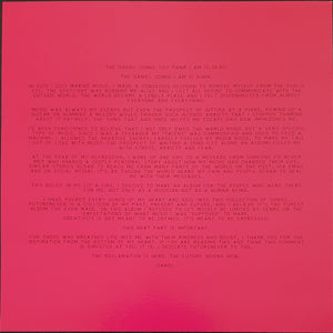 Johns, Daniel (Silverchair)- FutureNever - Hot Pink Vinyl - Signed Edition
