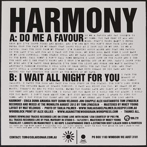 Harmony - Do Me A Favour