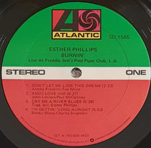 Load image into Gallery viewer, Phillips, Esther - Burnin&#39; (Live At Freddie Jett&#39;s Pied Piper, L.A.)