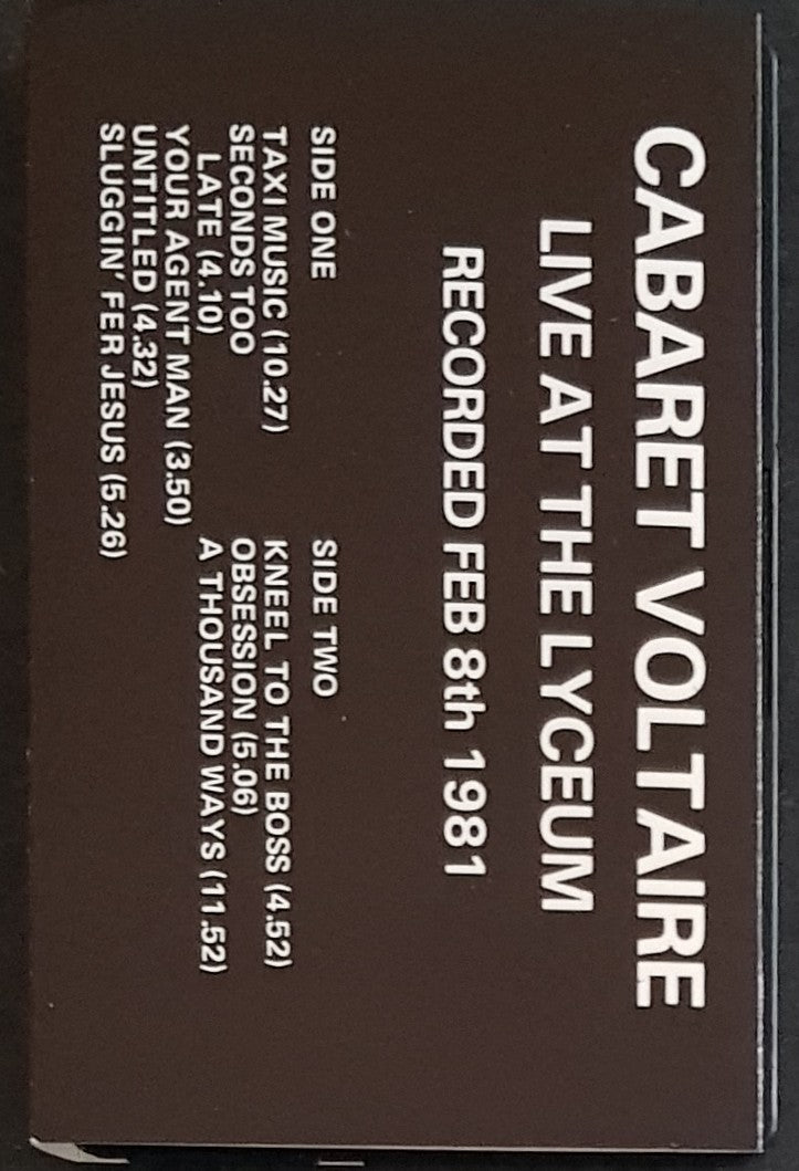 Cabaret Voltaire - Live At The Lyceum