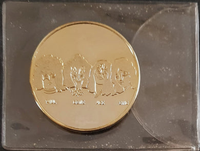 Kiss - 1980 Australian Gold Coloured Tour Souvenir Coin