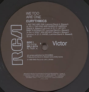 Eurythmics - We Too Are One
