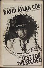 Load image into Gallery viewer, Coe, David Allan- Just For the Record