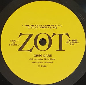 Dare, Greg - Greg Dare's 2nd EP
