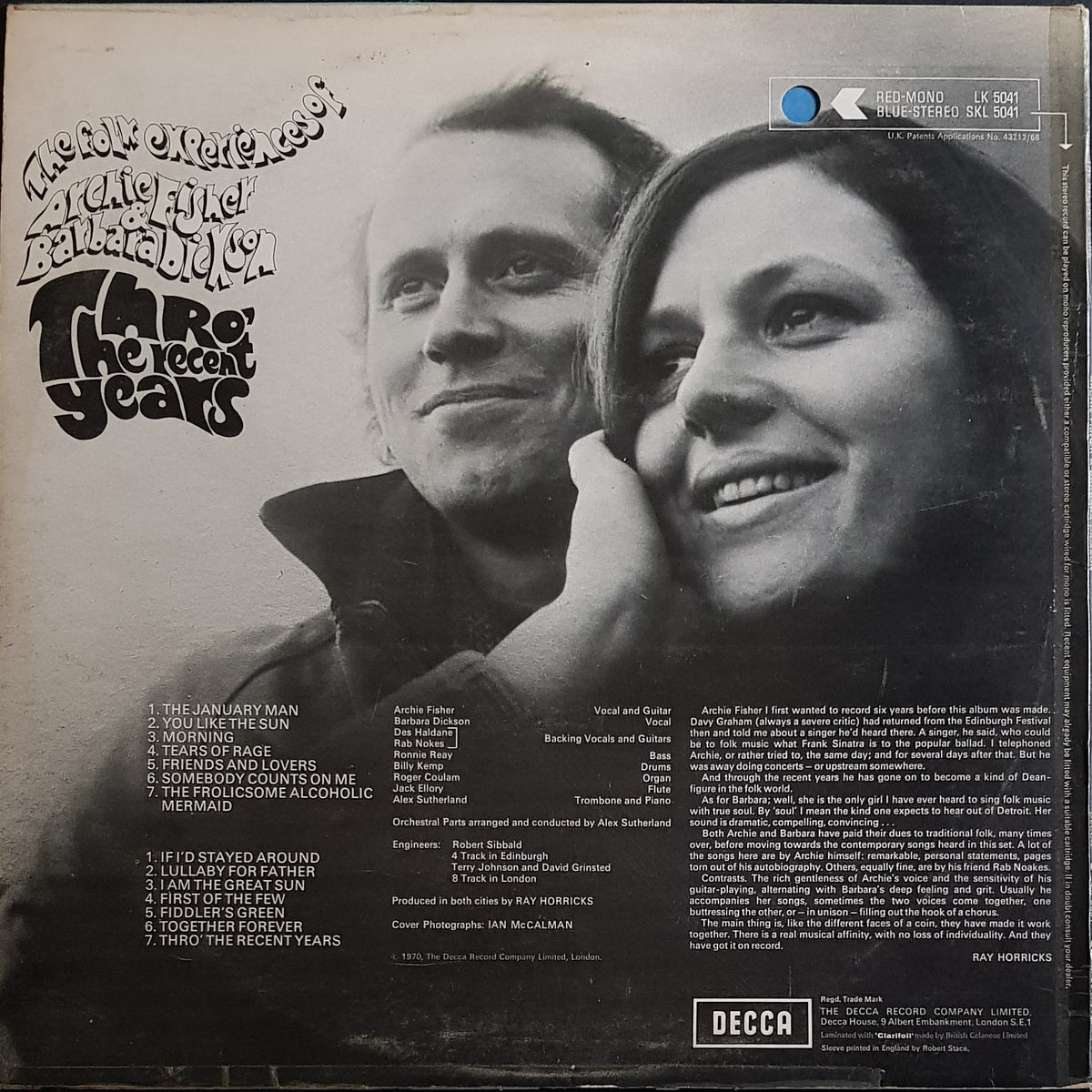 Fisher, Archie & Barbara Dickson - Thro' The Recent Years – Vicious ...