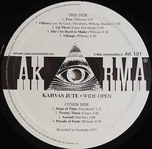 Kahvas Jute - Wide Open - 180gr Vinyl