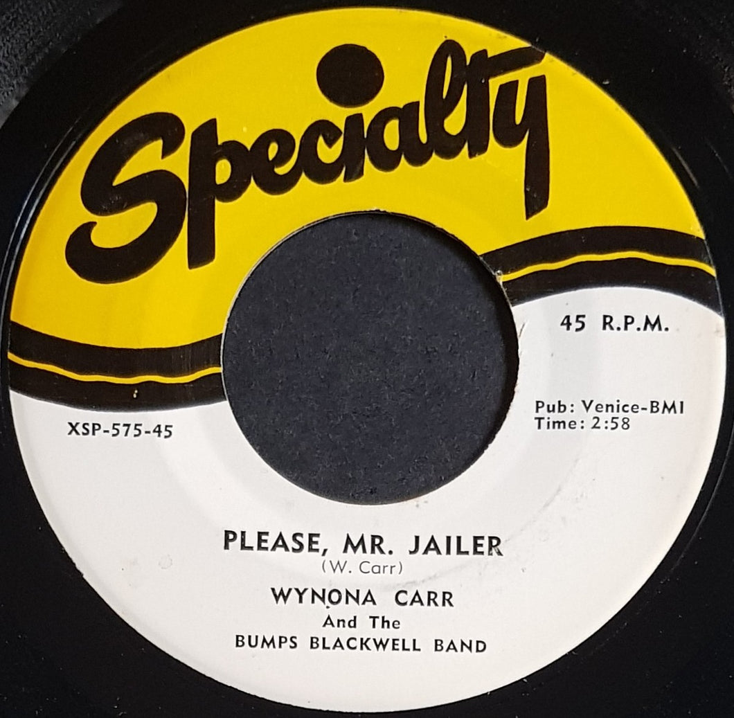 Carr, Wynona - And The Bumps Blackwell Band - Please Mr. Jailer