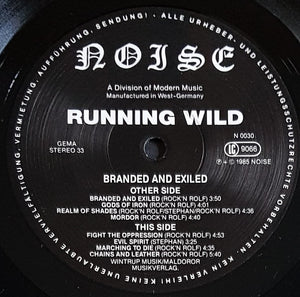 Running Wild - Branded And Exiled